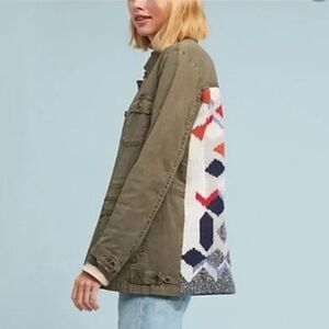 Anthropologie | Knit back utility jacket